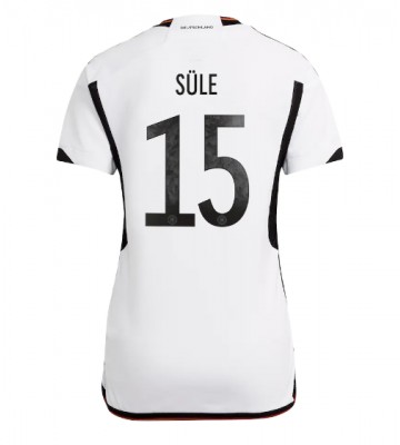 Tyskland Niklas Sule #15 Replika Hjemmebanetrøje Dame VM 2022 Kortærmet